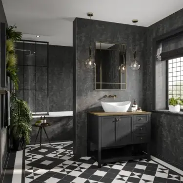 Click Here To Enlarge This Photo Of Multipanel 2400 X 1200MM Graphite LB Collection Elements Unlipped Wall Panel ML8833SHR