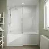 Multipanel 2400 X 1200MM White Snow Unlipped Wall Panel MP9923SHR
