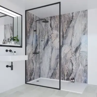 Click Here To Enlarge This Photo Of Multipanel 2400 X 598MM Cappuccino Stone Classic Hydrolock T&G Wall Panel MP7256STDHLTG17