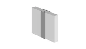 Multipanel White Wall Panel Profile For Ply Core Mid Joint Profile Type D MPCHWH