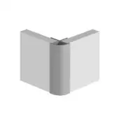 Multipanel Satin Silver Wall Panel Profile For Ply Core External Corner Profile Type B MPEASA