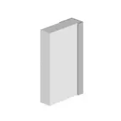 Multipanel Satin Silver Wall Panel Profile For Ply Core End Cap Profile Type C MPECSA