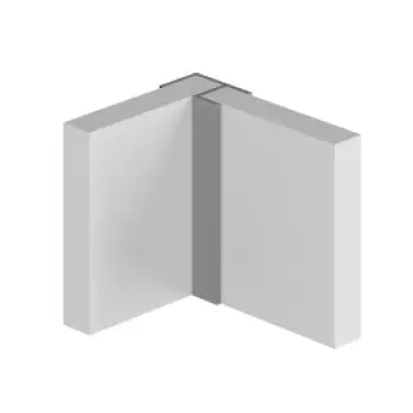 Click Here To Enlarge This Photo Of Multipanel Bright Polished Wall Panel Profile For Ply Core Flush Corner MPEXBP