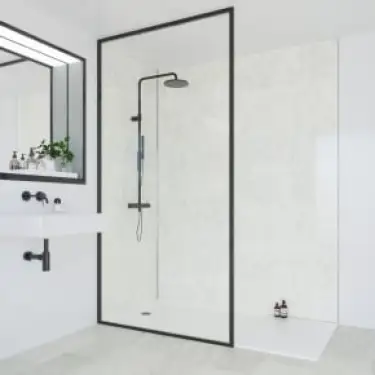Click Here To Enlarge This Photo Of Multipanel 2400 X 1200Mm Grey Marble Classic Hydrolock T&G MPM139SHRHLTG17