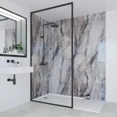 Click Here To Enlarge This Photo Of Multipanel 2400 X 1200Mm Cappuccino Stone Classic Unlipped Wall Panel MP7256SHR