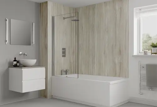 Click Here To Enlarge This Photo Of Multipanel 2400 X 1200Mm Jupiter Silver Classic Hydrolock T&G Wall Panel MP3458SHRHLTG17
