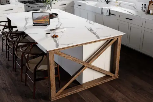 Click Here To Enlarge This Photo Of Classic Marble Compact Worktop - 5574