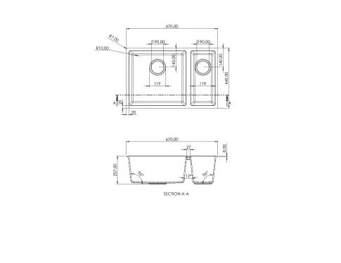 Click Here To Enlarge This Photo Of Forrest & Brook 1.5 Sink Inset/Undermount