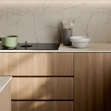 Click Here To Enlarge This Photo Of Aria Aura Marble Compact Laminate Worktop - F9669
