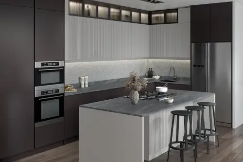 Click Here To Enlarge This Photo Of Getalit Boston Terrazzo Laminate Worktop - MA424