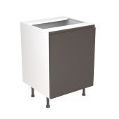 Kitchen Kit Flatpack J Pull Ultra Matt Graphite 600 Base Unit Sink - FKKJ0935