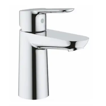 Click Here To Enlarge This Photo Of Grohe BauEdge Smooth Body Basin Mixer Tap | Chrome | 23330000 | WRAS Approved