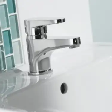 Click Here To Enlarge This Photo Of Bristan Quest Basin Mixer Tap with Clicker Waste – Chrome – QST BAS C