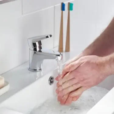 Click Here To Enlarge This Photo Of Bristan Quest Basin Mixer Tap with Clicker Waste – Chrome – QST BAS C