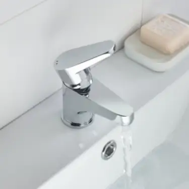 Click Here To Enlarge This Photo Of Bristan Quest Basin Mixer Tap with Clicker Waste – Chrome – QST BAS C