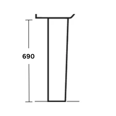 Click Here To Enlarge This Photo Of Ideal Standard E897601 Sandringham 21 Full Pedestal White
