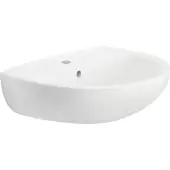 Twyford Option 55cm 1 Tap Hole Wash Basin OT4241WH – White Ceramic