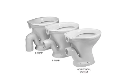 Click Here To Enlarge This Photo Of Twyford Classic Floor-standing WC Fixed P Trap Outlet for Exposed Cistern - CC1132WH Slight Mark