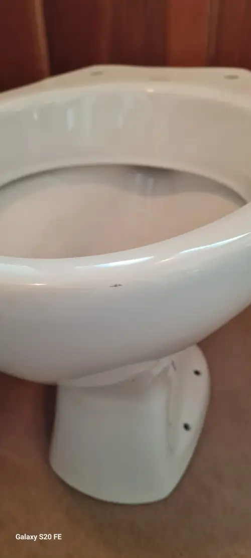 Click Here To Enlarge This Photo Of Twyford Classic Floor-standing WC Fixed P Trap Outlet for Exposed Cistern - CC1132WH Slight Mark