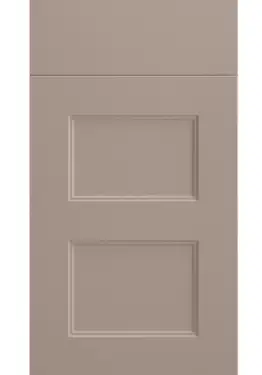 Click Here To Enlarge This Photo Of Bella Supermatt Cashmere : Style : Aldridge. MDF Vinyl Wrapped Door/Drawer