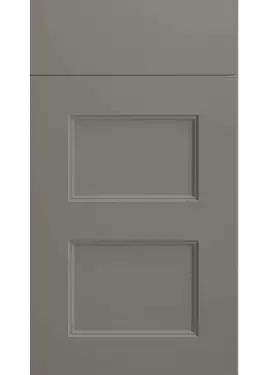 Click Here To Enlarge This Photo Of Bella Supermatt Taupe : Style : Aldridge. MDF Vinyl Wrapped Door/Drawer
