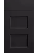 Bella Supermatt Black : Style : Aldridge. MDF Vinyl Wrapped Door/Drawer