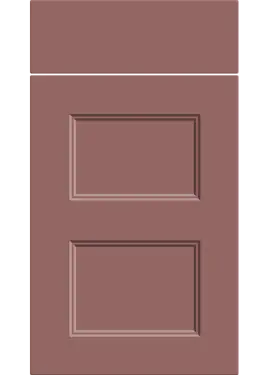 Click Here To Enlarge This Photo Of Bella Supermatt Rusty Red : Style : Aldridge. MDF Vinyl Wrapped Door/Drawer