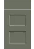 Bella Supermatt Smoke Green : Style : Aldridge. MDF Vinyl Wrapped Door/Drawer
