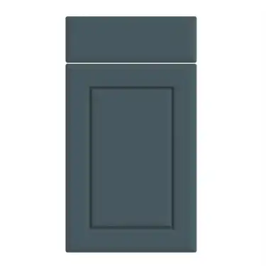 Click Here To Enlarge This Photo Of Bella Supermatt Colonial Blue &colon; Style &colon; Ashford&period; MDF Vinyl Wrapped Door&sol;Drawer