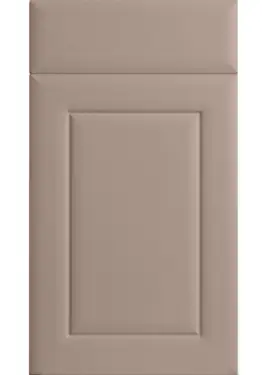 Click Here To Enlarge This Photo Of Bella Supermatt Cashmere : Style : Ashford. MDF Vinyl Wrapped Door/Drawer