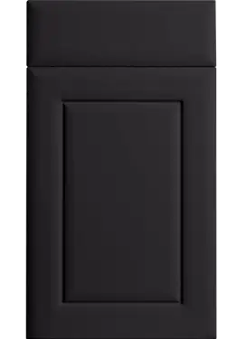 Click Here To Enlarge This Photo Of Bella Supermatt Black &colon; Style &colon; Ashford&period; MDF Vinyl Wrapped Door&sol;Drawer