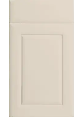Click Here To Enlarge This Photo Of Bella Supermatt Taupe Grey : Style : Ashford. MDF Vinyl Wrapped Door/Drawer
