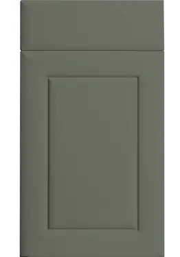 Click Here To Enlarge This Photo Of Bella Supermatt Smoke Green &colon; Style &colon; Ashford&period; MDF Vinyl Wrapped Door&sol;Drawer