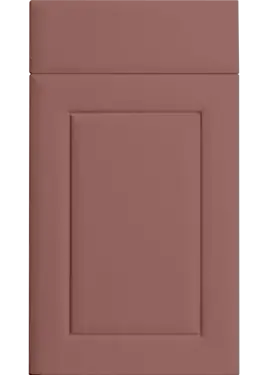 Click Here To Enlarge This Photo Of Bella Supermatt Rusty Red &colon; Style &colon; Ashford&period; MDF Vinyl Wrapped Door&sol;Drawer