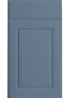 Click Here To Enlarge This Photo Of Bella Supermatt Misty Blue &colon; Style &colon; Ashford&period; MDF Vinyl Wrapped Door&sol;Drawer