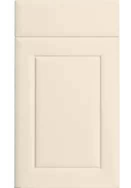 Click Here To Enlarge This Photo Of Bella Supermatt Carat Beige : Style : Ashford. MDF Vinyl Wrapped Door/Drawer