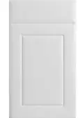 Bella Porcelain White : Style Ashford. MDF Vinyl Wrapped Door/Drawer