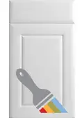 Bella Paintable : Style : Ashford. MDF Vinyl Wrapped Door/Drawer