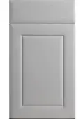 Bella High Gloss Light Grey : Style : Ashford. MDF Vinyl Wrapped Door/Drawer