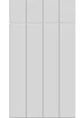 Bella Porcelain White : Style Austin. MDF Vinyl Wrapped Door/Drawer