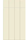 Bella Alabaster : Style : Austin. MDF Vinyl Wrapped Door/Drawer