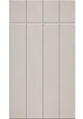 Bella Supermatt Cashmere : Style : Austin. MDF Vinyl Wrapped Door/Drawer