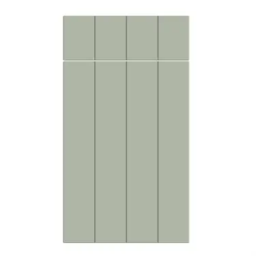 Click Here To Enlarge This Photo Of Bella Supermatt Sage Green : Style : Austin. MDF Vinyl Wrapped Door/Drawer