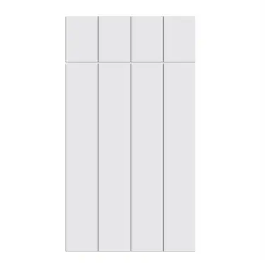 Click Here To Enlarge This Photo Of Bella Supermatt White : Style : Austin. MDF Vinyl Wrapped Door/Drawer