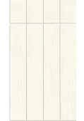 Bella Paintflow Matt White : Style : Austin. MDF Vinyl Wrapped Door/Drawer