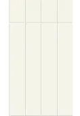 Bella Supermatt White Grey : Style : Austin. MDF Vinyl Wrapped Door/Drawer