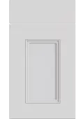 Bella Porcelain White : Style Buxton. MDF Vinyl Wrapped Door/Drawer