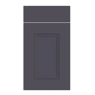 Click Here To Enlarge This Photo Of Bella Supermatt Indigo Blue : Style : Buxton. MDF Vinyl Wrapped Door/Drawer