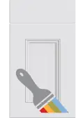Bella Paintable : Style : Buxton. MDF Vinyl Wrapped Door/Drawer