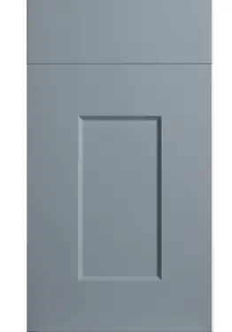 Click Here To Enlarge This Photo Of Bella Supermatt Denim : Style : Cambridge. MDF Vinyl Wrapped Door/Drawer